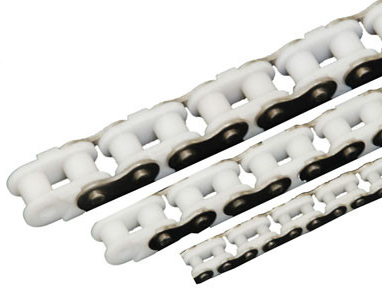 Plastic roller chains